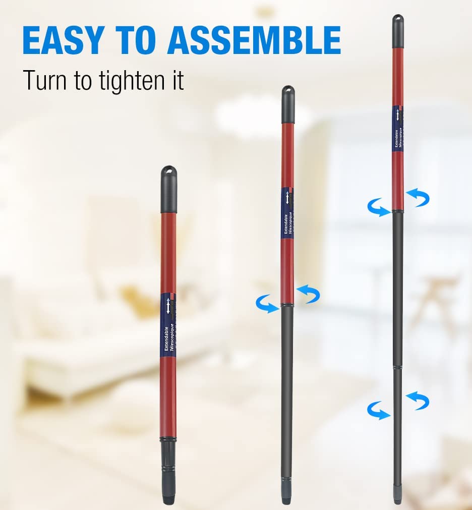 O-Cedar Mop Handle Replacement for O-cedar Spin Mop Handle 1pcs Base 2pcs