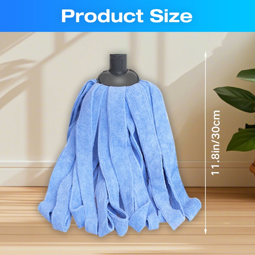 Commercial Microfiber Wet Mop Refills Compatible with O-Cedar QuickWring — Machine Washable, 3 Pack