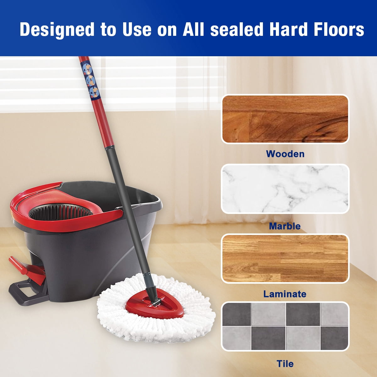 Installation on O-Cedar spin mop