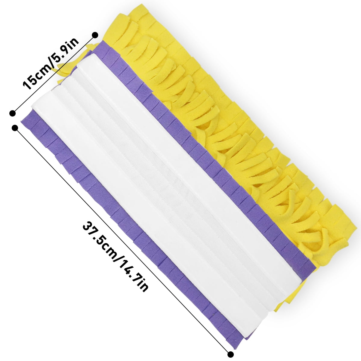 Reusable Washable Mop Pads Compatible with Swiffer PowerMop — Multi-Surface Microfiber, 4 Pack (2 Yellow + 2 Purple)