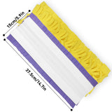 Reusable Washable Mop Pads Compatible with Swiffer PowerMop — Multi-Surface Microfiber, 4 Pack (2 Yellow + 2 Purple)