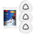 Spin Mop Replacement Heads Compatible with O-Cedar EasyWring 1-Tank, 3 Pack