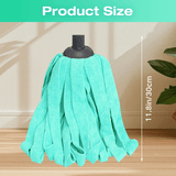 Microfiber Cloth Mop Refills Compatible with O-Cedar Flat Mop — Washable, Wet & Dry, 3 Pack (Green)
