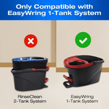 Spin Mop Replacement Heads Compatible with O-Cedar EasyWring — Microfiber Refills, Machine Washable, 2 Pack